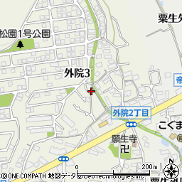 大阪府箕面市外院3丁目10-9周辺の地図