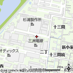三洲電線株式会社　西尾工場周辺の地図