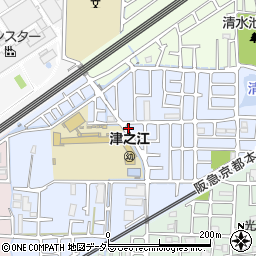 大阪府高槻市津之江北町36-6周辺の地図