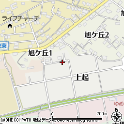 愛知県知多郡武豊町上起周辺の地図