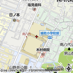 姫路市立城乾小学校周辺の地図
