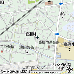 静岡県藤枝市高柳4丁目周辺の地図