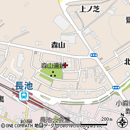 京都府城陽市富野（森山）周辺の地図