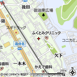 愛知県豊川市御油町小山周辺の地図
