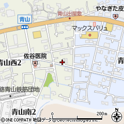 青山理容室周辺の地図