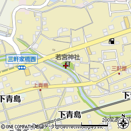 静岡県藤枝市上青島周辺の地図