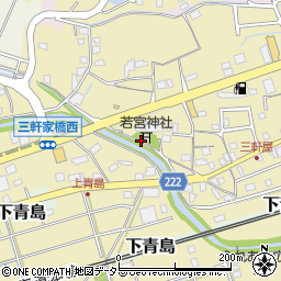静岡県藤枝市上青島周辺の地図