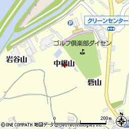 愛知県西尾市吉良町岡山中根山周辺の地図