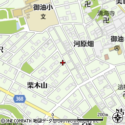 愛知県豊川市御油町周辺の地図