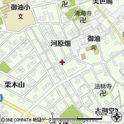 愛知県豊川市御油町河原畑94周辺の地図