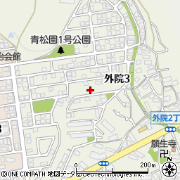大阪府箕面市外院3丁目18-51周辺の地図