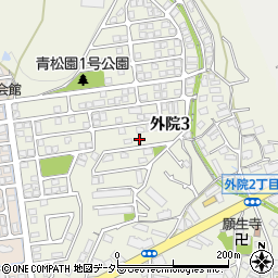 大阪府箕面市外院3丁目18-49周辺の地図