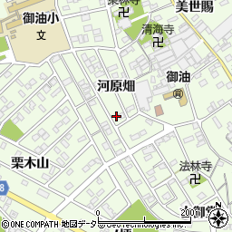 愛知県豊川市御油町河原畑92周辺の地図