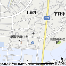 愛知県豊川市平尾町下藤井周辺の地図