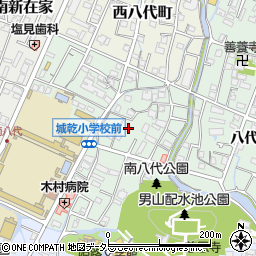 兵庫県姫路市南八代町周辺の地図