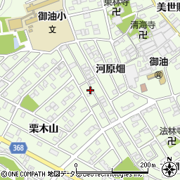 愛知県豊川市御油町河原畑121周辺の地図