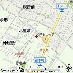 愛知県西尾市徳永町大塚周辺の地図