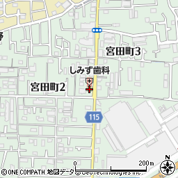 ファミリーマート高槻宮田町二丁目店周辺の地図