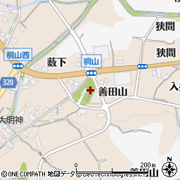 愛知県額田郡幸田町桐山善田山76-3周辺の地図