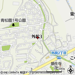 大阪府箕面市外院3丁目18-38周辺の地図