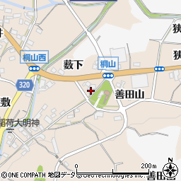 愛知県額田郡幸田町桐山善田山94周辺の地図