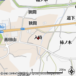 愛知県額田郡幸田町桐山入持周辺の地図