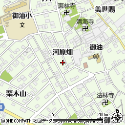 愛知県豊川市御油町河原畑72周辺の地図