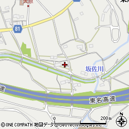 愛知県新城市富岡南川周辺の地図