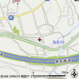 愛知県新城市富岡（南川）周辺の地図