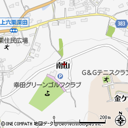 愛知県額田郡幸田町上六栗南山周辺の地図