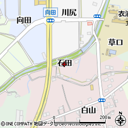 愛知県武豊町（知多郡）石田周辺の地図