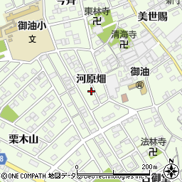 愛知県豊川市御油町河原畑73周辺の地図