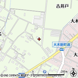 愛知県豊川市篠田町古井戸72周辺の地図