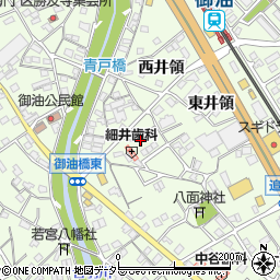 愛知県豊川市御油町若宮周辺の地図