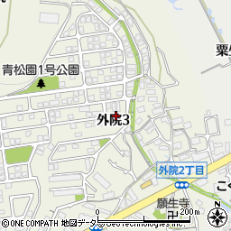 大阪府箕面市外院3丁目18-37周辺の地図