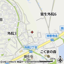 大阪府箕面市外院3丁目7周辺の地図