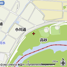 愛知県豊川市橋尾町高砂周辺の地図