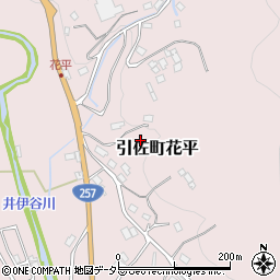 静岡県浜松市浜名区引佐町花平周辺の地図