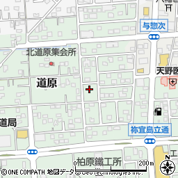 静岡県焼津市道原周辺の地図