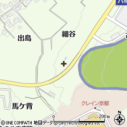 京都府八幡市美濃山細谷周辺の地図