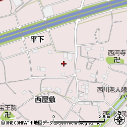 愛知県豊橋市石巻西川町平下周辺の地図
