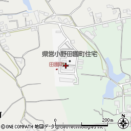 兵庫県小野市田園町周辺の地図