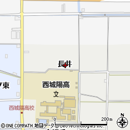 京都府城陽市枇杷庄長井周辺の地図