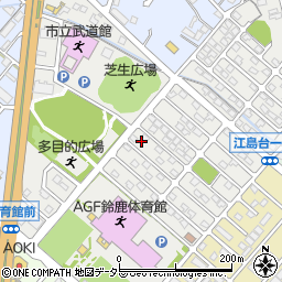 三重県鈴鹿市江島台周辺の地図