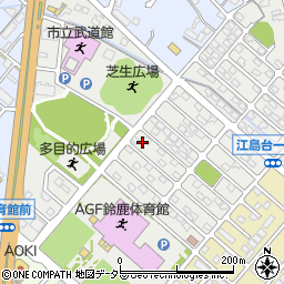 三重県鈴鹿市江島台周辺の地図