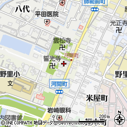兵庫県姫路市河間町周辺の地図