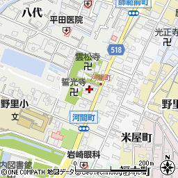 兵庫県姫路市河間町周辺の地図