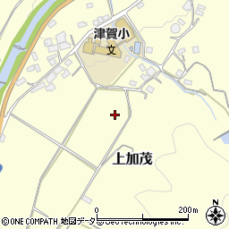 岡山県加賀郡吉備中央町上加茂周辺の地図