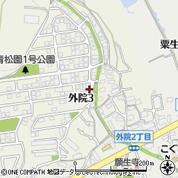 大阪府箕面市外院3丁目18-35周辺の地図
