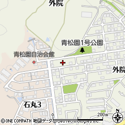大阪府箕面市外院3丁目26周辺の地図